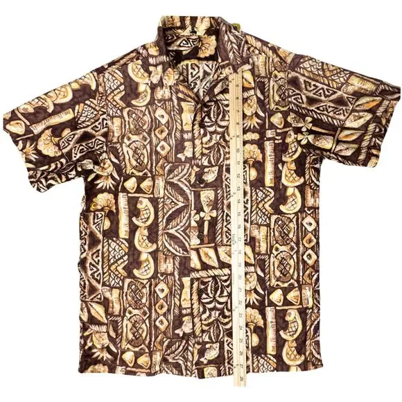 Vintage Kiilani 50s Hawaiian Mens Shirt Floral Pineapple Fish Sz S Honolulu Rare - Picture 4 of 7